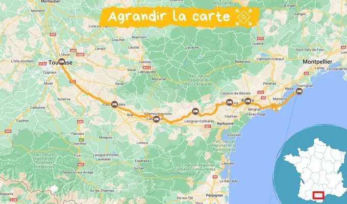 carte canal du midi 