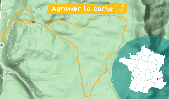 Carte Réveillon et Igloo sur les hauts plateaux du Vercors