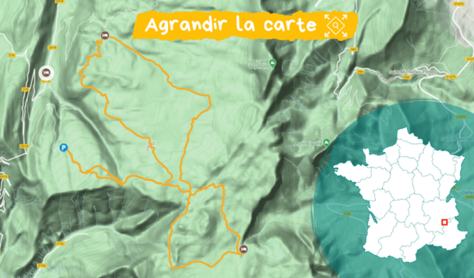 Carte sejour raquette Vercors