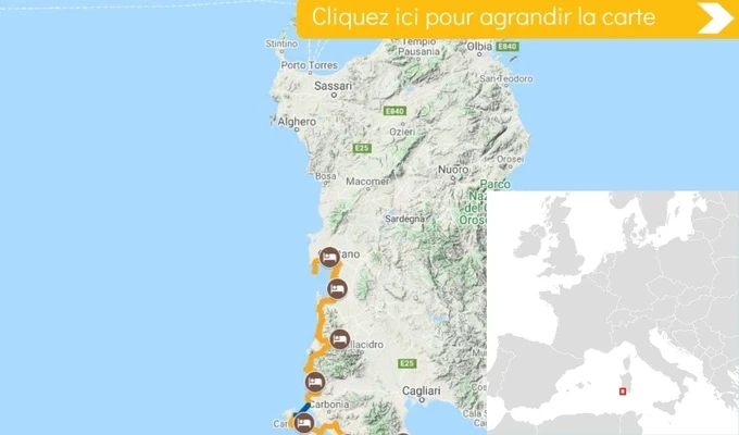 Carte Sardaigne, entre nature et authenticité vélo