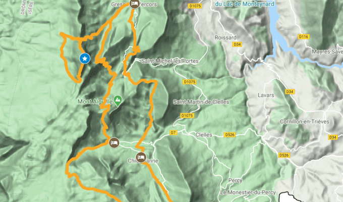 itinéraire vercors entre trièves et mont aiguille