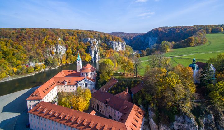 Abbaye de Weltenbourg et le Danube en Allemagne