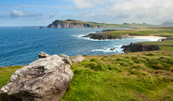 La péninsule de Dingle vue depuis Clogher Head