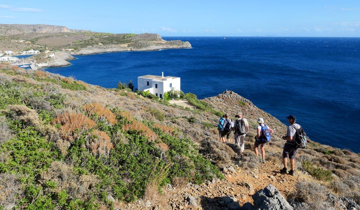 Randonnée de la Chora à Kapsáli sur l'île de Cythère